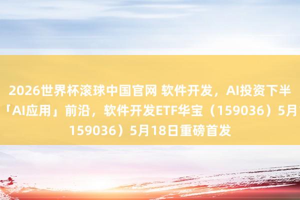 2026世界杯滚球中国官网 软件开发，AI投资下半场契机？直击「AI应用」前沿，软件开发ETF华宝（159036）5月18日重磅首发