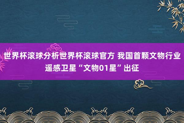 世界杯滚球分析世界杯滚球官方 我国首颗文物行业遥感卫星“文物01星”出征